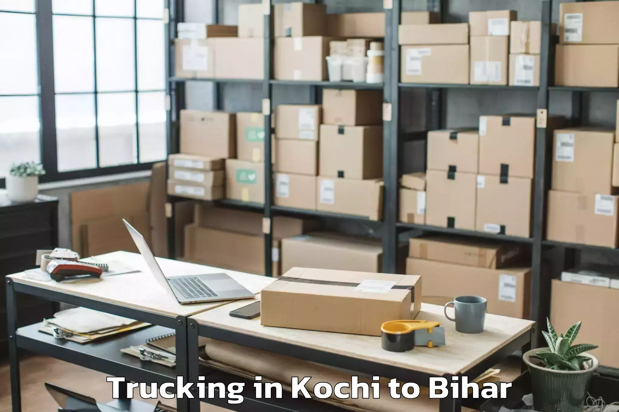 Affordable Kochi to Lauriya Nandangarh Trucking